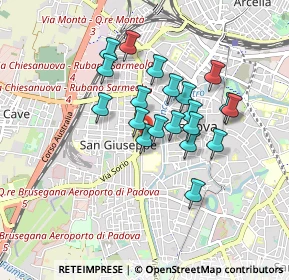 Mappa Via Niccolò Orsini, 35141 Padova PD, Italia (0.695)