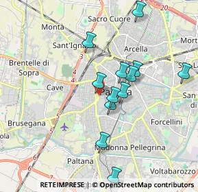 Mappa Via Niccolò Orsini, 35141 Padova PD, Italia (1.67417)