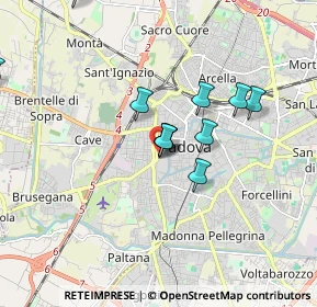 Mappa Via Niccolò Orsini, 35141 Padova PD, Italia (1.85167)