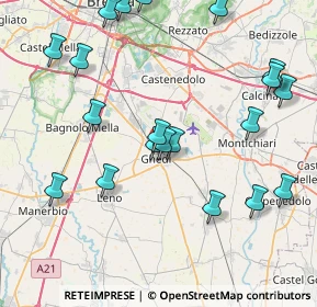 Mappa Via Naviglio, 25016 Ghedi BS, Italia (9.316)