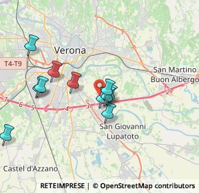 Mappa Via Ca' di Mazzè, 37135 Verona VR, Italia (3.29909)