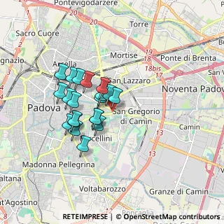 Mappa Via Jacopo Corrado, 35129 Padova PD, Italia (1.379)