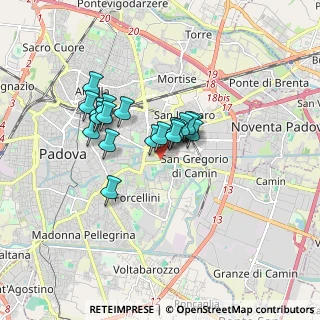 Mappa Via Jacopo Corrado, 35129 Padova PD, Italia (1.24579)