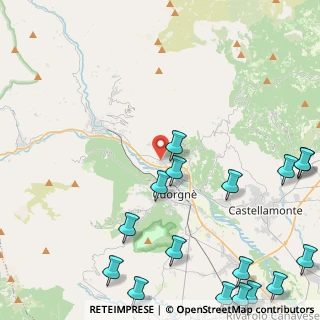 Mappa Via Valle dell'Orco, 10082 Cuorgnè TO, Italia (6.74)