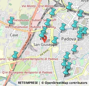 Mappa Via Lepanto, 35141 Padova PD, Italia (1.2635)