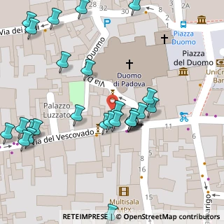Mappa Via Dietro Duomo, 35141 Padova PD, Italia (0.04815)