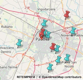 Mappa Via Dietro Duomo, 35139 Padova PD, Italia (3.73083)