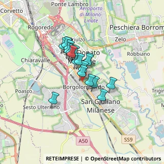 Mappa Via Fratelli Codecasa, 20098 San Giuliano Milanese MI, Italia (1.15316)
