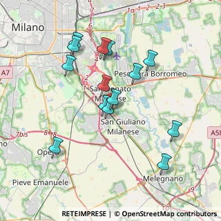 Mappa Via Fratelli Codecasa, 20098 San Giuliano Milanese MI, Italia (3.56286)