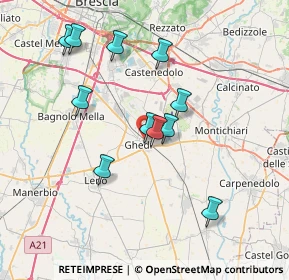 Mappa Via Luigi Bezzi, 25016 Ghedi BS, Italia (6.79727)