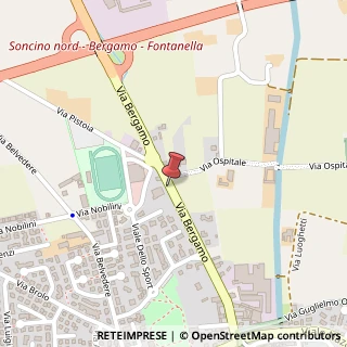 Mappa Via Bergamo, 23, 26029 Soncino, Cremona (Lombardia)