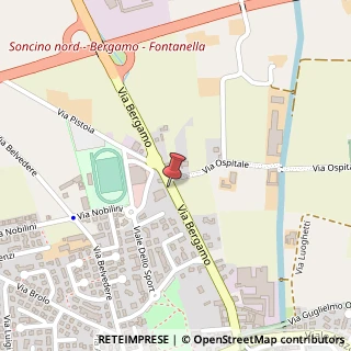 Mappa Via Bergamo, 24, 26029 Soncino, Cremona (Lombardia)