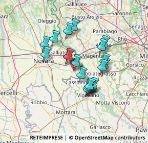 Mappa Via Lobrino, 28065 Cerano NO, Italia (10.8925)