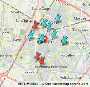 Mappa Via Soncin, 35121 Padova PD, Italia (1.3025)