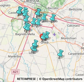 Mappa VIa Giovanni Paolo II, 25016 Ghedi BS, Italia (7.31053)
