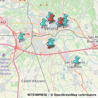 Mappa Via Antonio Pisano, 37135 Verona VR, Italia (3.83917)