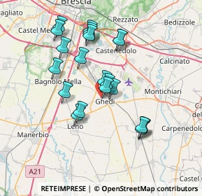 Mappa Via X Giornate, 25016 Ghedi BS, Italia (6.591)