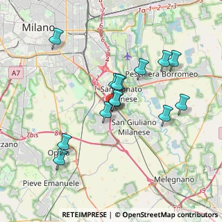 Mappa Via Per Civesio, 20097 San Donato Milanese MI, Italia (3.27)
