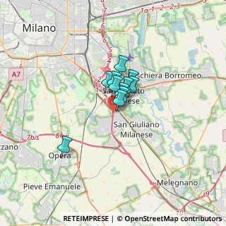 Mappa Via Per Civesio, 20097 San Donato Milanese MI, Italia (1.67818)