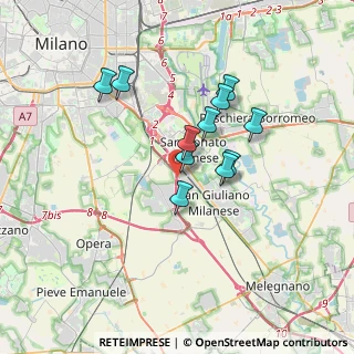 Mappa Via Per Civesio, 20097 San Donato Milanese MI, Italia (2.77818)