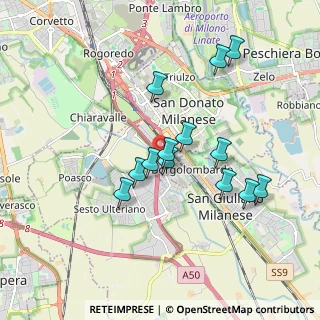 Mappa Via Per Civesio, 20097 San Donato Milanese MI, Italia (1.61)