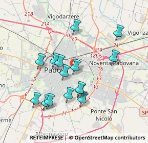 Mappa Via Giuseppe Orus, 35129 Padova PD, Italia (3.44867)