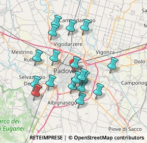 Mappa Via Giuseppe Orus, 35129 Padova PD, Italia (6.44611)
