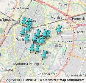 Mappa Via Giuseppe Orus, 35129 Padova PD, Italia (1.19684)