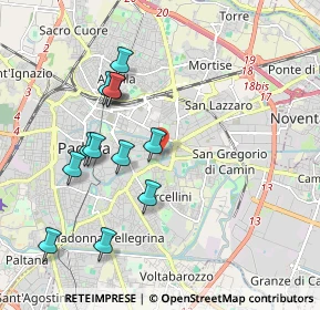 Mappa Via Giuseppe Orus, 35129 Padova PD, Italia (1.92333)