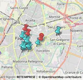 Mappa Via Giuseppe Orus, 35129 Padova PD, Italia (1.57071)