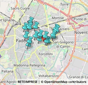 Mappa Via Giuseppe Orus, 35129 Padova PD, Italia (1.11944)