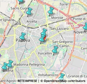 Mappa Via Giuseppe Orus, 35129 Padova PD, Italia (2.77333)