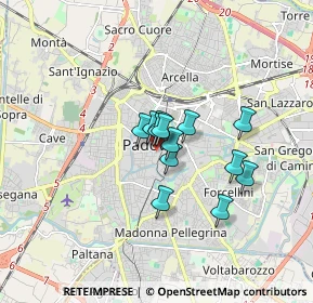 Mappa Via delle Piazze, 35122 Padova PD, Italia (1.02692)