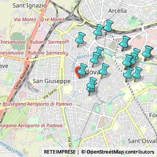 Mappa Via del Vescovado, 35139 Padova PD, Italia (1.11526)