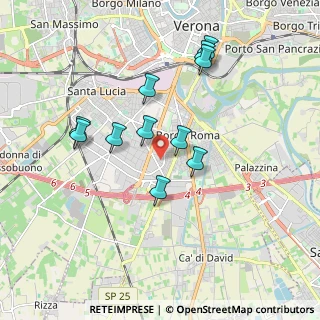 Mappa Via Roncisvalle, 37135 Verona VR, Italia (1.68545)