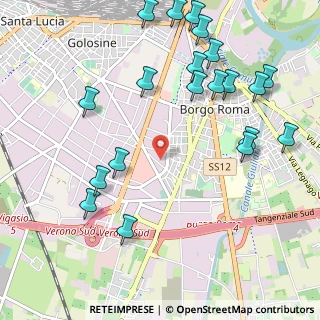 Mappa Via Roncisvalle, 37135 Verona VR, Italia (1.281)