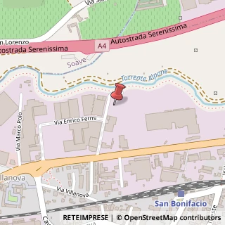 Mappa Via Enrico Fermi, 59, 37047 San Bonifacio, Verona (Veneto)
