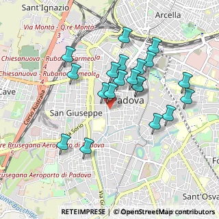 Mappa Via Concariola, 35139 Padova PD, Italia (0.864)