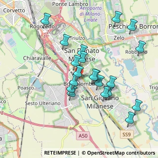 Mappa Via Certosa, 20098 San Giuliano Milanese MI, Italia (1.8315)
