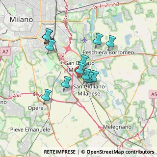 Mappa Via Parlamento, 20098 San Giuliano Milanese MI, Italia (3.05154)