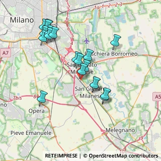 Mappa Via Certosa, 20098 San Giuliano Milanese MI, Italia (3.78053)