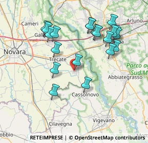 Mappa Via Cavour, 28065 Cerano NO, Italia (7.829)
