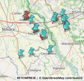 Mappa Via Cavour, 28065 Cerano NO, Italia (7.2995)