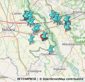 Mappa Via Cavour, 28065 Cerano NO, Italia (7.16)
