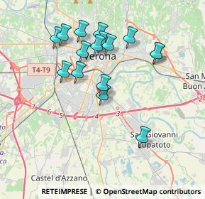 Mappa Via Comacchio, 37134 Verona VR, Italia (3.57)