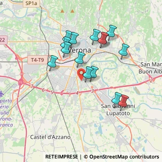 Mappa Via Comacchio, 37134 Verona VR, Italia (3.484)