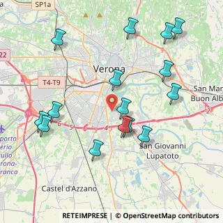 Mappa Via Comacchio, 37134 Verona VR, Italia (4.40067)