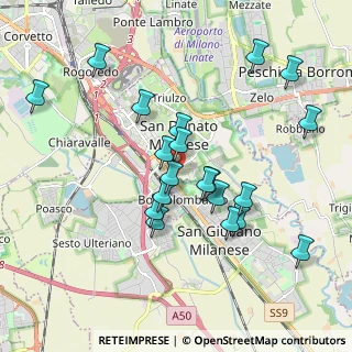 Mappa Largo Volontari del Sangue, 20097 San Donato Milanese MI, Italia (1.8495)