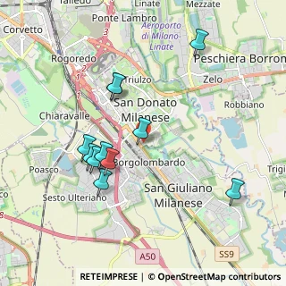 Mappa Largo Volontari del Sangue, 20097 San Donato Milanese MI, Italia (1.85455)
