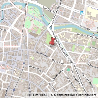 Mappa Via Giulio Alessio, 6, 35121 Padova, Padova (Veneto)